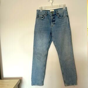 Rails Womens The Melrose Classic Slim Jeans Size 26 Light Wash Blue Button Fly